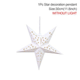 Xpoko EID Hollow Out Star Lights Ramadan Decorations For Home EID Mubarak Islamic Muslim Party Decor Eid Adha Ramadan Kareem Ornament