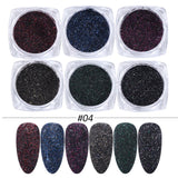 6Pcs Iridescent Glitter Opal Powder Nail Mylar Flakes Aurora Shatter Glass Nail Flakies Mermaid Sequins Manicure GLJG01-06