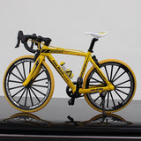 1:10 Alloy Bicycle Model Diecast Metal Finger Mountain bike Racing Toy Bend Road Simulation Collection Toys for children