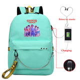 Xpoko Hot Movies Season 3 Backpack School Bags For Teenagers Girls Hot Movies Funny Eleven Student Back Pack Women Bagpack