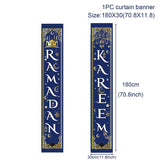 Eid Mubarak Door Banner EID Al Adha Ramadan Decorations Islamic Muslim Party Decor For Home Ramadan Kareem Ornaments Eid Al Adha