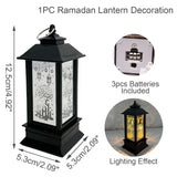 New Wind Lights Ramadan Lantern LED Decoration for Home Scene Holiday Gifts Handicraft Ornaments Islam Muslim Party EID Mubarak