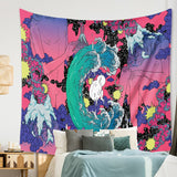 Psychedlic Pink Tapestry Hippie Room Wall Hanging Blanket Art Home Decor Psychedelic Background Tapestry 95x73CM