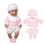 2020 Fit 18 inch Born New Baby Doll Clothes Accessories 43cm 3-piece Suit Rabbit Hair Band For Baby Festival Gift