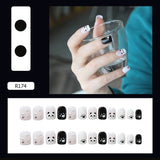 24pcs Multi-type Wear Short Paragraph Long Paragraph Fashion Manicure False Nails Full Cover Wearable Coffin Fake Nail Ballerina