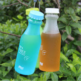 Candy Color Beer Water Bottle BPA-free Water Bottle Outdoor Portable Leak-proof Water Bottle Men and Women Travel Running Cup