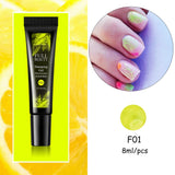 8ml Stamping Gel Neon Green Gold Black Gel Paint Stamping Nail Art Semi-Permanent Varnish Nail Templates Polish Designs GL1916-2