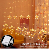 Christmas Led Garland Curtain String Light Merry Christmas Decor For Home 2021 Cristmas Ornament Xmas Navidad Noel Gift New Year