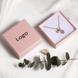 500Pcs/Lot Wholesale CustomJewerly Slider Packaging Box Cardboard Drawer Gift Boxes Earring Necklace Personal Size Color & Logo