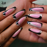 2022 Reusable Press On Nails Wholesale Bulk Supplier Stick-on Nails Set French Fingernail Fake With Designs