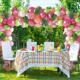 Xpoko 117Pcs Balloon Garland Archway Kit Hawaii Ah Loha Pool Party Decoration Props Birthday Wedding Decoration Supplies