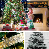 Xpoko Christmas Decoration 1M/2M/5M Fairy Christmas LED Lights Ribbon Battery Operated String Lights Navidad New Year Hanging Decors