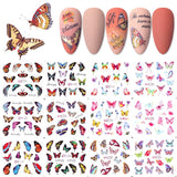 12pcs Valentines Heart Letter Flower Sliders for Nails Manicuring Nail Art Decoration Water Decals Sticker Tips