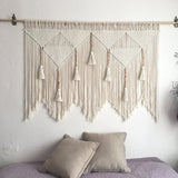 Bohemian Cotton Rope Boho Tapestry Macrame Wall Hanging Handwoven Home Decor