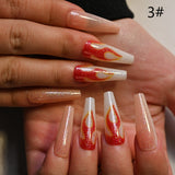 2022 Reusable Press On Nails Wholesale Bulk Supplier Stick-on Nails Set French Fingernail Fake With Designs