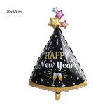 2022 Balloons Gold Silver Number Foil Baloons Happy New Year Aluminum Balloon Merry Christmas 2021 New Year Eve Party Decor Noel