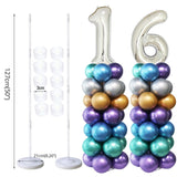 Xpoko back to school  7 /11/19Tubes Balloon Holder Column Confetti Balloons Stand Stick Balons Happy Birthday Balloons Decorations Wedding Ballon Deco