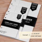 back to school A5/A6/A7  Notebook Agenda Monthly Weekly Diary Planner 45 Sheets Six Hole Standard Loose-Leaf Paper Office School Stationery