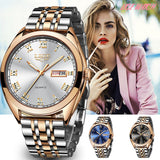 Fashion Women Watches Ladies Top Brand luxury Waterproof Gold Quartz Watch Women Stainless Steel Date Wear Gift Clock 2020