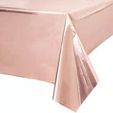 Xpoko 137*274Cm Rose Gold Tablecloth Gold/Golden Dot Tablecloth Children Adult Happy Birthday Party Supplies Wedding Decorations