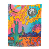 Psychedelic Mushroom Tapestry Hippie Cactus Wall Hanging Trippy Boho Decor Wall Decoration Tapestry Home Art Deco Mural Tapes