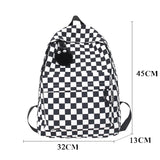 Fashion Girls Plaid Backpack Waterproof Leisure Shoulder Bag Women Laptop Mochila Bookbag Travel Rucksack for Female