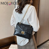 Fashion Exquisite Shopping Bag PU Leather Shoulder Crossbody Bags Women Fashion Simple Flap Chain Totes Handbag