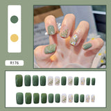 24pcs Multi-Type Wear Short Paragraph Fashion Wearable Manicure Ballerina False Nails Detachable Full Cover Coffin Fake Nail Art