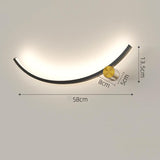 Modern Creative long LED Wall Lamp For Home Bedroom Living Room Decor Sofa Background Wall Light Aisle Stairway Lamps