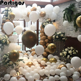 5 "10" 12 "18" 36 " matte pure white balloon round white art shape wedding birthday party decoration romantic balloons
