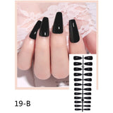 Clear Brown Faux Ongles Couleur Short Stiletto Almond Shape Fake Nails Set With Glue Sticker Glossy Impress Press On Nails False