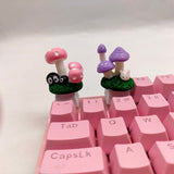 Mushroom Model Buttons For Mechanical Gaming Keyboard Keycaps For Mechanics Anime Cute Kawaii Custom Diy Esc Cherry PBT Key Caps