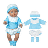 2020 Fit 18 inch Born New Baby Doll Clothes Accessories 43cm 3-piece Suit Rabbit Hair Band For Baby Festival Gift