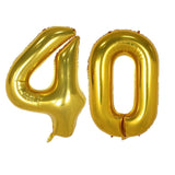 40inch Gold Balloon Banner 16 18 21 30 40 50 Birthday Party Decoration Adult Birday Letter Number Foil Balloon Kids Globos