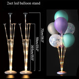 Xpoko back to school  7 /11/19Tubes Balloon Holder Column Confetti Balloons Stand Stick Balons Happy Birthday Balloons Decorations Wedding Ballon Deco