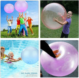 Xpoko Verceco Children's Bubble Ball Toy Giant Inflatable Water Beach Ball Soft Rubber Ball Jelly Balloon Children Outdoor Party