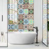 Crystal Tile 3D Wall Sticker for Kitchen Backsplash Decoration Waterproof Self-adhesive Tile Sticker for Bathroom Kitchen Decor