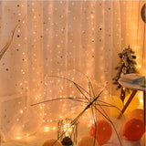 Xpoko 3MX3M 12W USB LED String Lights 300leds Curtain String Light USB Power Fairy Lights For Christmas Garland Party Patio Window