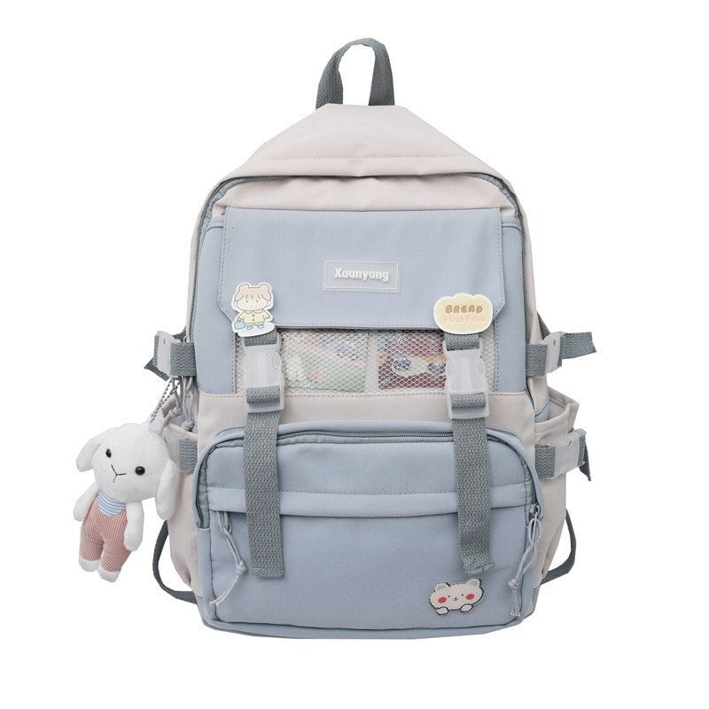 Fashion Girl Backpack Teenage Student Bookbag Kawaii Schoolbag Women Nylon Travel Mochila for Female Cute Shoulder Bag