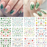 12pcs Valentines Heart Letter Flower Sliders for Nails Manicuring Nail Art Decoration Water Decals Sticker Tips