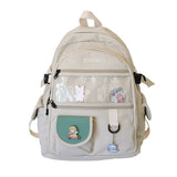 Women Backpack Ladies Kawaii For Teenager Cute Cotton Student Schoolbag High Capacity Laptop Bag Girl Bookbag Mochila