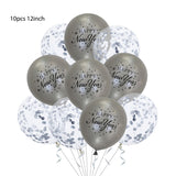 2022 Balloons Gold Silver Number Foil Baloons Happy New Year Aluminum Balloon Merry Christmas 2021 New Year Eve Party Decor Noel