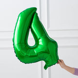 32inch Green Number Foil Balloons Helium Wild One Birthday Party Decorations Big Number Balloon Baby Shower Baloon Home Decor