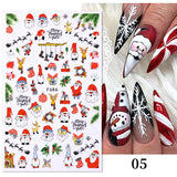 Xpoko Halloween Nail Halloween 3D Nails Sticker 2022 Trend Sliders Anime Cute Spooky Skull Cartoon Manicure Christmas Decorations Nail Decals Design