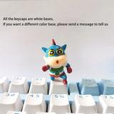 Cute Crayon Shinchan Personality Cartoon Anime Mechanical Keyboard Keycaps PBT custom Keycap Diy Key Cap Accessories Cherry Mx