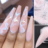 6Pcs/Set Nail Glitter Holographic Rose Gold Luxury Sequin Paillette Nail Art Powder Summer Polish Manicure Decoration GL1539-31