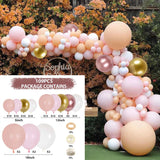 Xpoko Rose Gold Balloon Garland Arch Kit Wedding Birthday Baloon Birthday Party Decor Kids Baby Shower Latex Confetti Ballon Balon