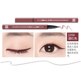 Xpoko Waterproof  Fast Dry Smooth Eyeliner Pencils 5 Colors Eyes Brown Black Red Color Pigments Liquid Eye Liner Pen Make Up Tools
