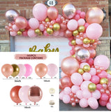 Macaron Pink Balloons Garland Arch Kit Birthday Party Decorations Kids Wedding Birthday Party Supplies Baby Shower Boy Girl Deco