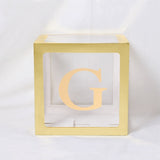 Xpoko Gold Box Transparent Name Age Box Girl Boy Baby Shower Decorations Baby 1St 1 One Birthday Party Decor Gift Babyshower Supplies